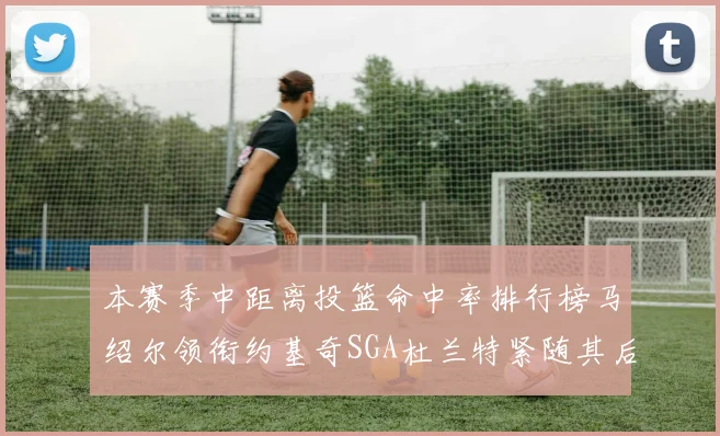 本赛季中距离投篮命中率排行榜马绍尔领衔约基奇SGA杜兰特紧随其后